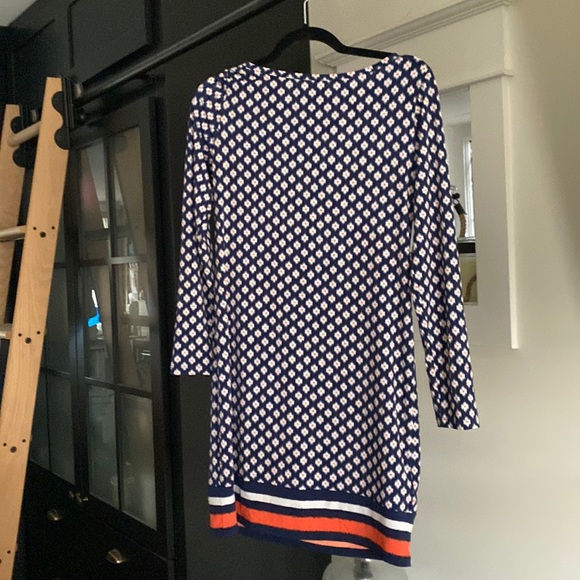 Michael Kors Navy, White and Orange Geometric Dress 💙🤍🧡 - Picture 1 of 4